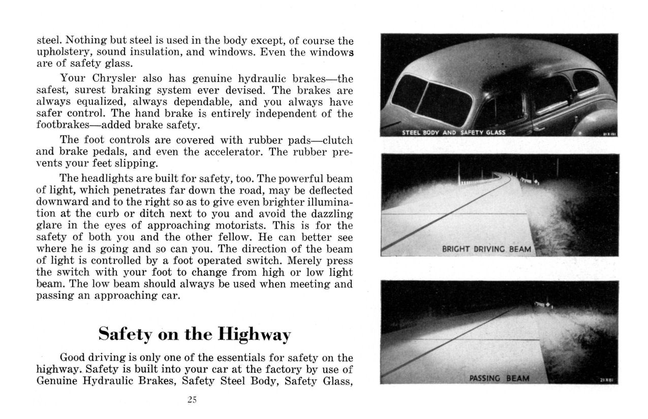 1939 Chrysler Owners Manual Page 37